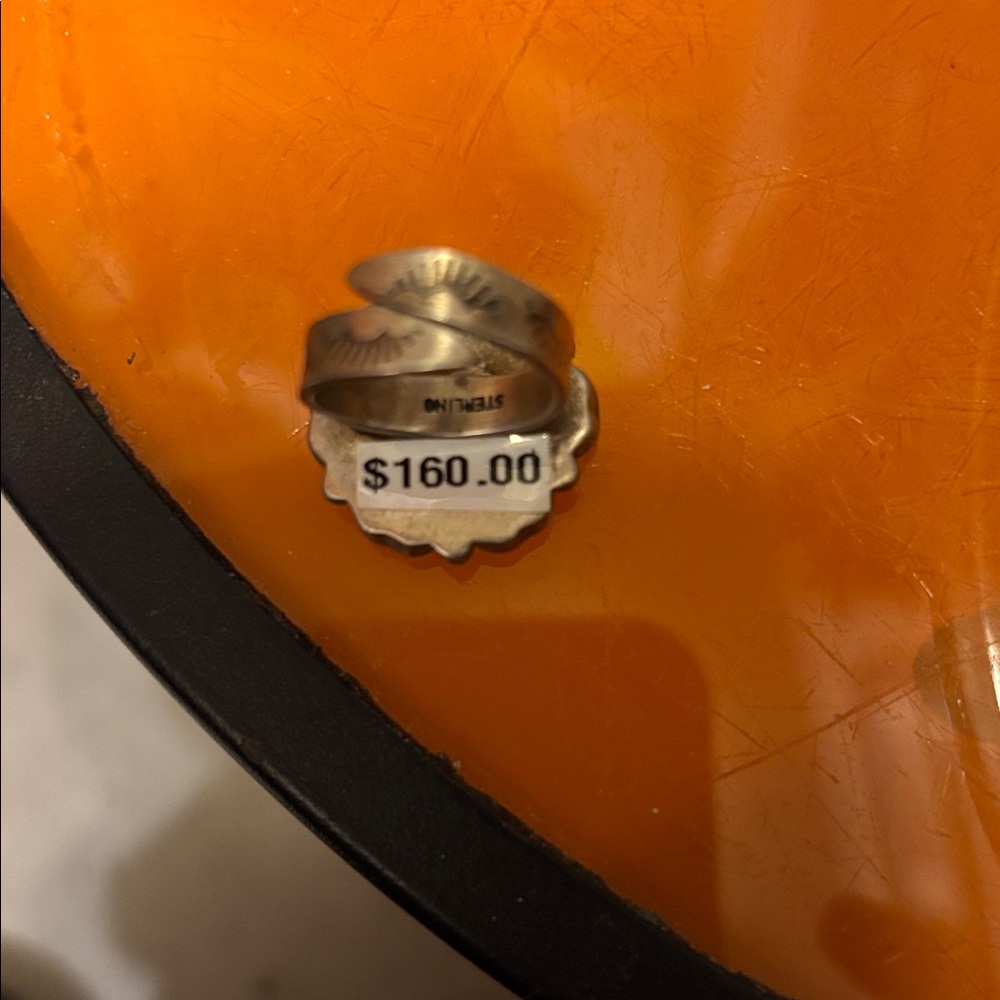 Source Unknown Red And Blue Silver Ring - image 4